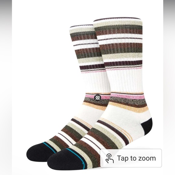 STANCE BUTTERBLEND IT IS THEIR SOFTEST SOCK COMES WITH INFIKNIT. SUN SET CREW LG - Picture 1 of 7